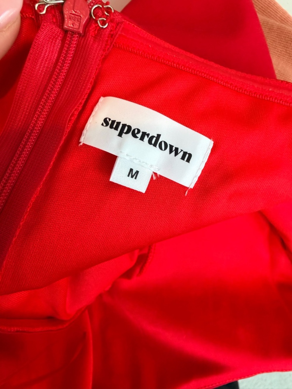 superdown Red Strapless Sweetheart Bustier Bodysuit - Picture 3 of 4